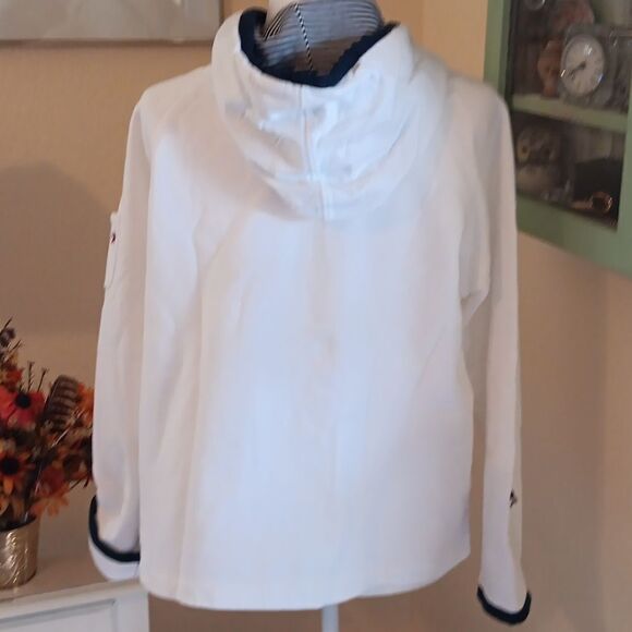 Norton Studio White Nautical Hooded  Sweatshirt - Picture 7 of 11
